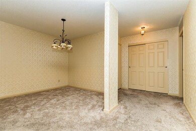 DR on left. Entry with spacious coat closet on rig