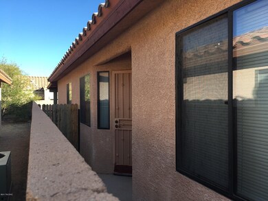 Front door with security screen