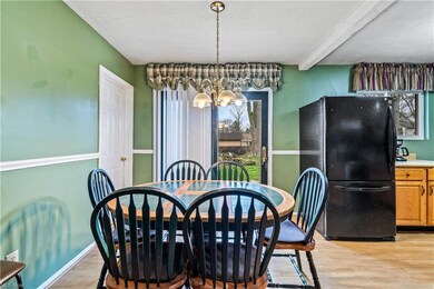 Eat-in Kitchen with door to backyard