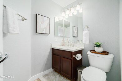 Light bright half bath