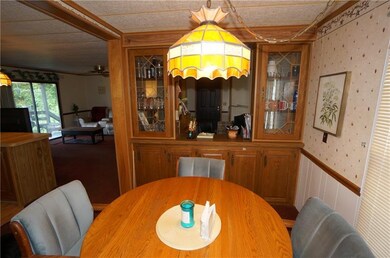 Cozy and comfortable dining area with built in cab