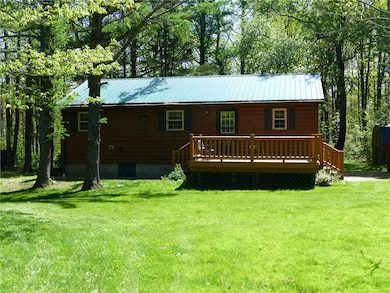 View of rear of house