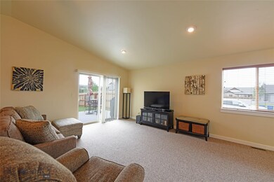 Spacious Living Room with vaulted ceilings.