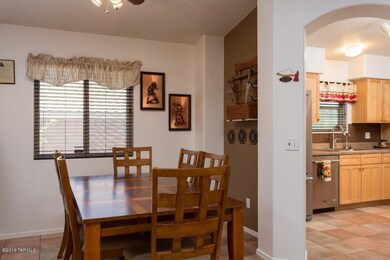 dining area looking into kitchen