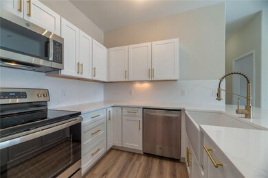 New cabinets for plenty of storage.