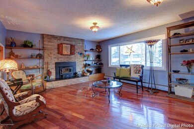 Main living and fireplace