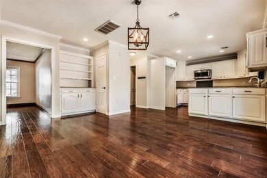 Kitchen showing the space for a kitchen table.