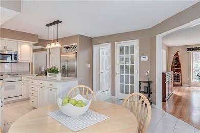Eat-in kitchen with great flow to the dining room 