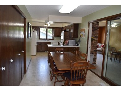 Large informal dining room area right off of the k