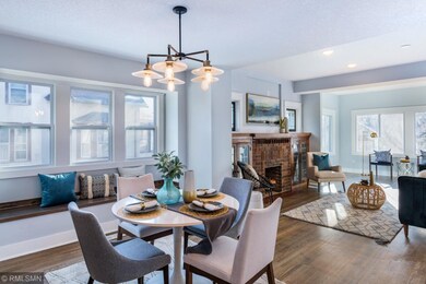 Gorgeous natural light off of dining room area. Fa
