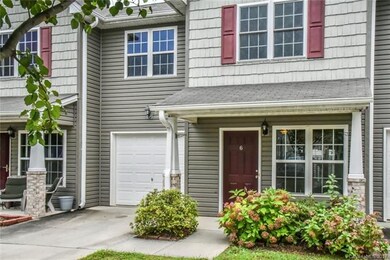 Front porch and garage