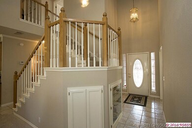 The entry hall is very light with glass panel in front door.  The owners used every 