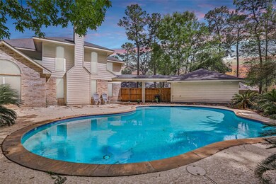 Beautiful pool forms the centerpiece of your backy