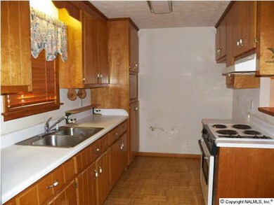 Kitchen has ample cabinet & counter space.