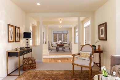 Living room, entry and dining room