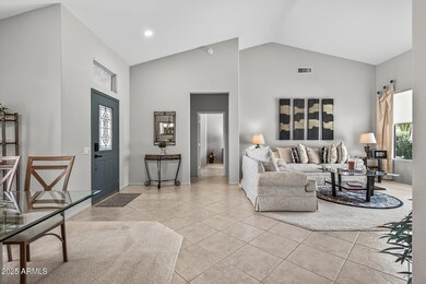 Entry into Vaulted Living Room