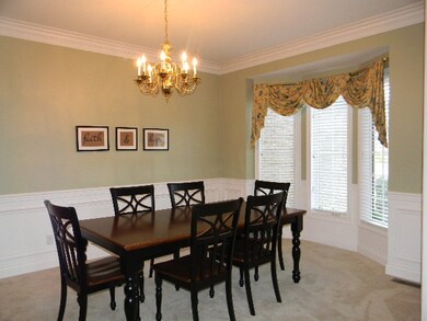 Formal dining area to right of entry way.