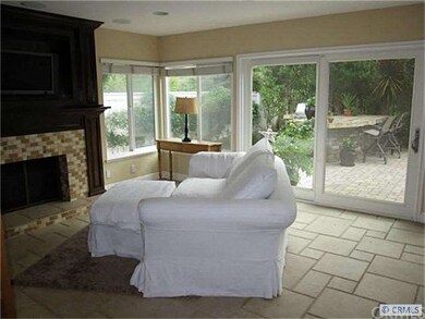 Family room opens to yard