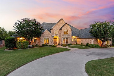 Circle drive and curved entry sidewalk