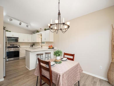 Functional dining room off the kitchen