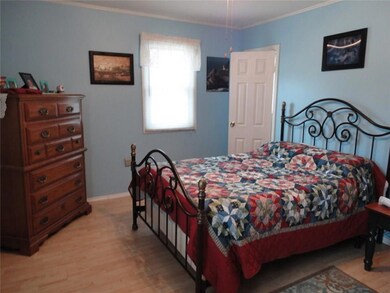 Master bedroom with half bath