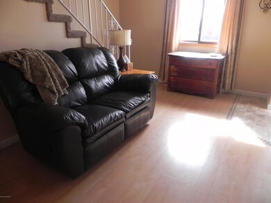 Living Room Has Nice Laminate Flooring