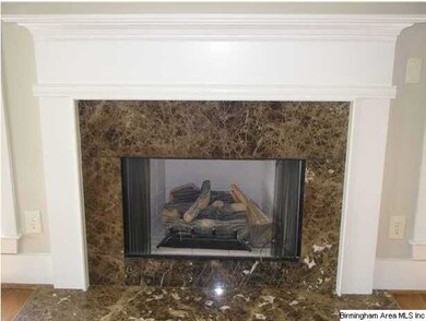 Marble fireplace