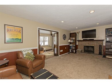 Large Family Room with Wood Burning Fireplace and 
