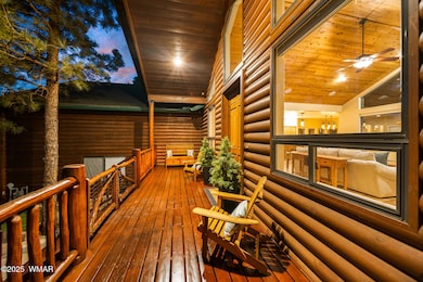 Freshly Stained Front Deck