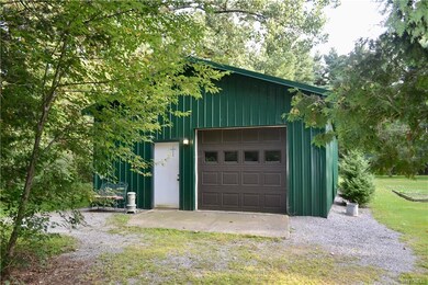 Entrance to the pole barn which was built in 2004.
