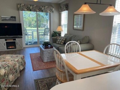 Dining area and living room with electri