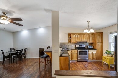 Kitchen and eating area