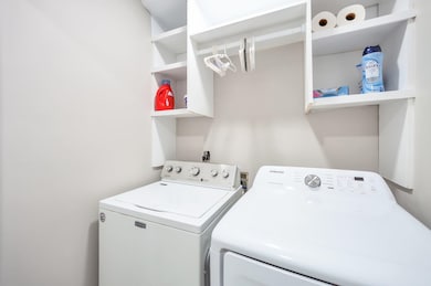Laundry area featuring washer and dryer