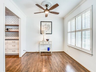 Dining room is right off the kitchen area for easy