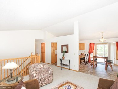 Vaulted ceilings and big windows on the main level