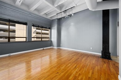 This photo showcases a modern living space with hi