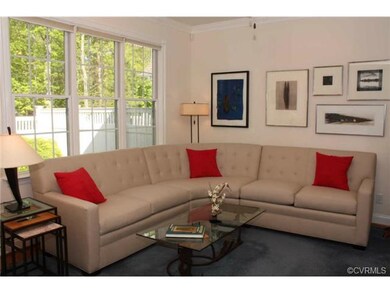 Family room overlooking private patio