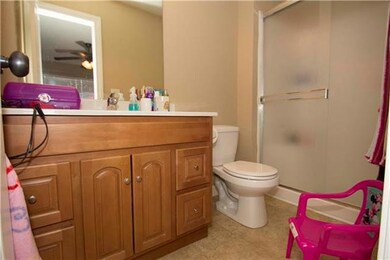 Full, private master bath.
