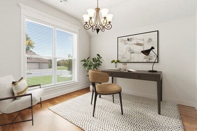 Staged as an Office, or could be formal dining.