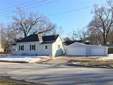 Two car detached garage with additional third stal