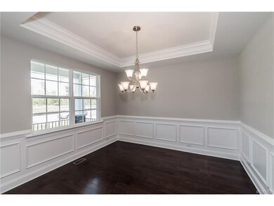 Photo of another Jefferson dining room. The moldin