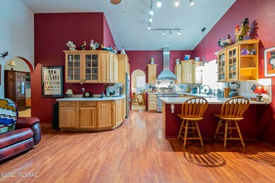 Family Room View to Kitchen