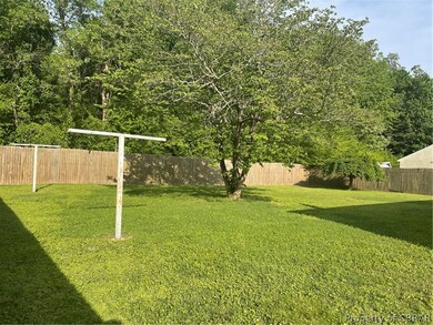 Very spacious back yard, most of it fenced