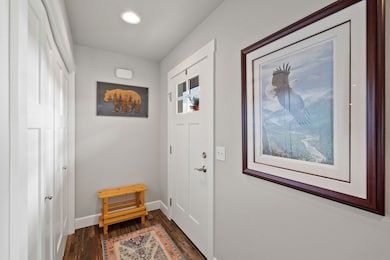 Bright and cozy entryway with ample storage