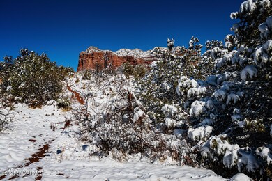 Snow on Courthouse Rock