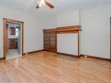 Dining room with lovely built in cabinets