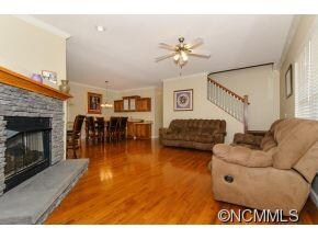 Gas fireplace in living room