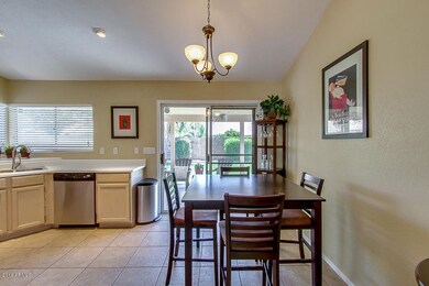 Dining space just off kitchen and patio
