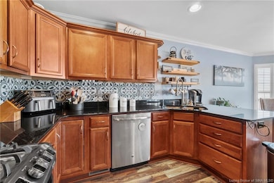 Lots of counter space and cabinet storage.