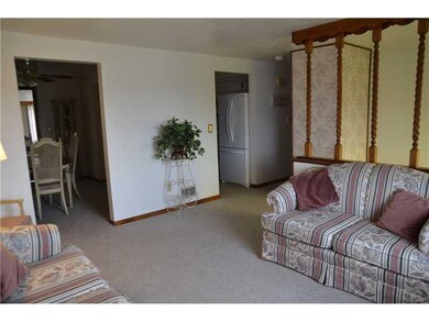 Living Room. Living room into dining room and kitc